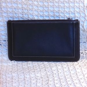 Coach large brown leather change purse with Coach tag NWOT